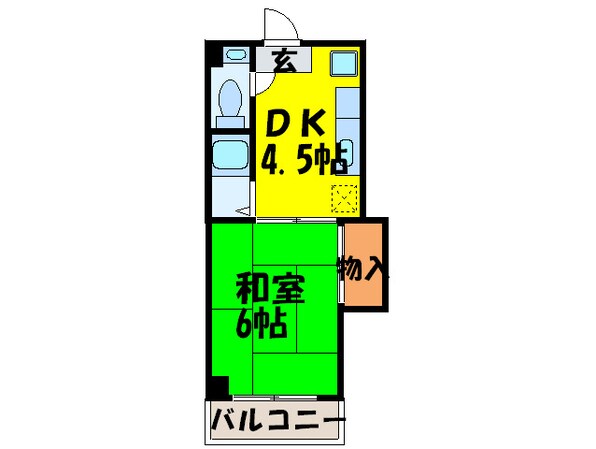 プリムローズ大橋の物件間取画像